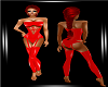 Carmen red corset pvc