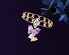 Gold&Purple Butterfly Br