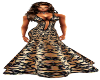 Sexy elegant tan gown