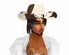 western hat with hair