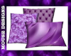 Purple Trio Cushions