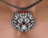 Ruby Wolf Necklace/M