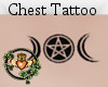 Triple Moon Chest Tattoo