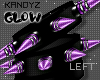 !K Spike Glow Purple L
