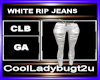 WHITE RIP JEANS