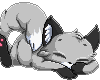 L Sleeping Grey Fox