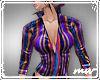 !Shirt striped purblupnk