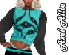 AA Teal Moving Eyes Hood