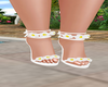 XK* White Sandals