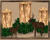 Table Deer Candle Decor