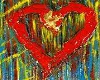 Red Heart Oil Painting
