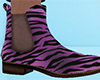 Rose Tiger Stripe Chelsea Boots (M)