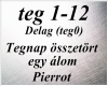Tegnap osszetort egy alo