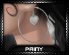 Silver Heart Hoops