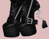 E* Bony Black Boots