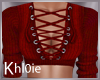 K Fall into me Red top