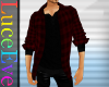 Red Plaid Leisure Shirt