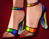 Rainbow high heels