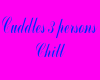 3 persons cuddle & chill