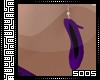 S.|Purple Pump Earrings