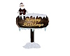 Holiday Sign - Gold Glit