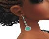 Emerald love earrings