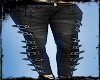 [Gel]Buckled black jeans
