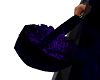 blue/purple flower baski