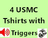 Bundle 4 USMC TShirts