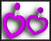 love purple earrings