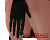 M` Black Gloves