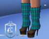 Teal Sweater Boots