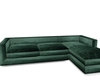velvet sofa - emerald