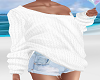 White Sweater Old Shorts