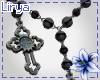 Rosary Necklace Black