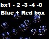 Blue red box light