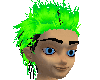 rave hair green & black1