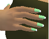 AC*light green nails