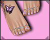 Butterfly tattoo feet