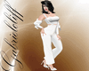 White Pantsuite w Suspen