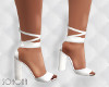 Chunky heels| White