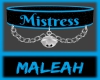 Mistress Collar: Blue