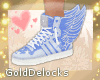 G- Sneakers + Wings Blue