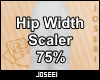 Hip Width Scaler 75%