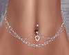 2 Silver Belly Chains