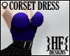}HF{ Corset Dress Blue
