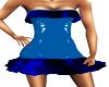 Blue PVC Frill Dress