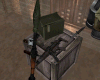 Guns over a crate!