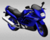 Animated Blue Motorbike