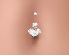 heart belly ring